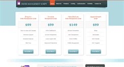 Desktop Screenshot of ordermanagementscript.com
